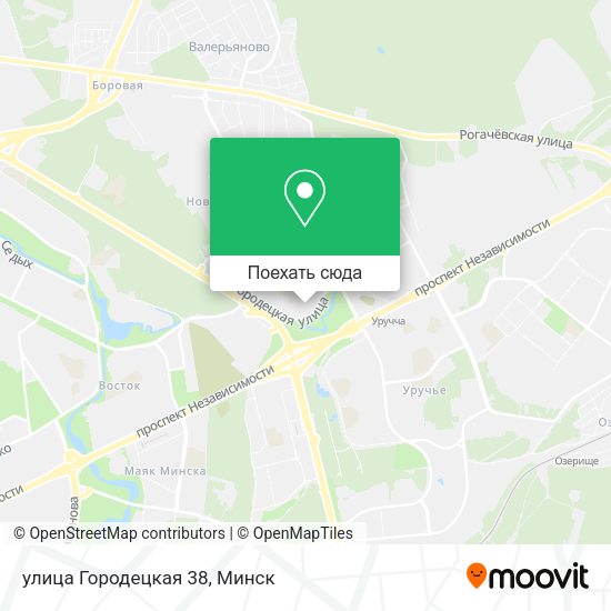 Карта улица Городецкая 38