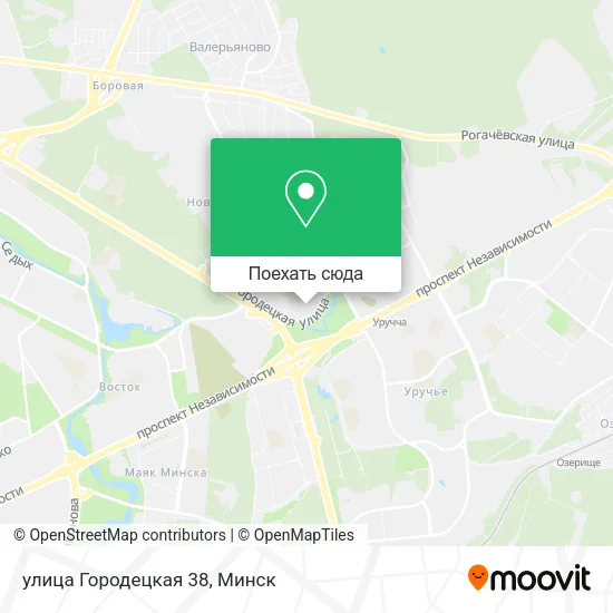 Карта улица Городецкая 38
