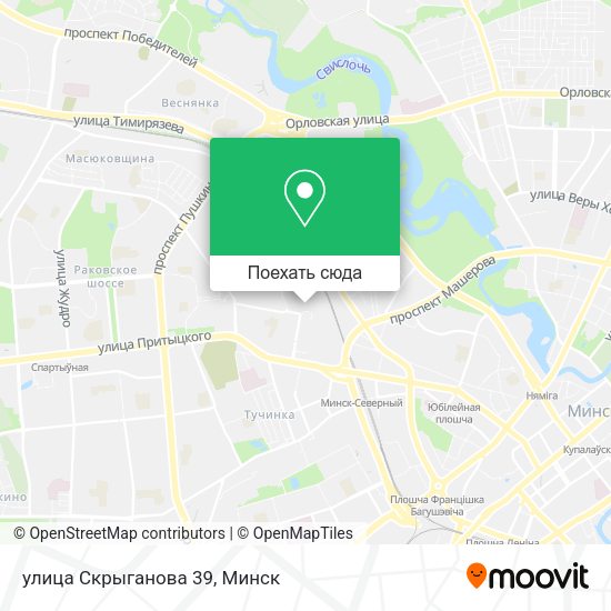 Карта улица Скрыганова 39
