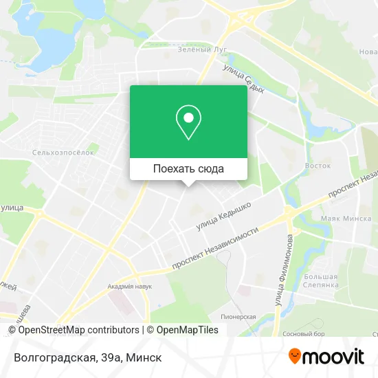 Карта Волгоградская, 39а