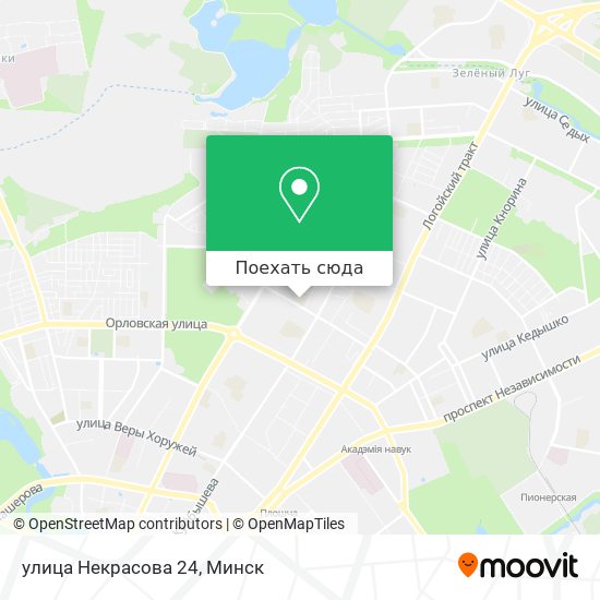Карта улица Некрасова 24