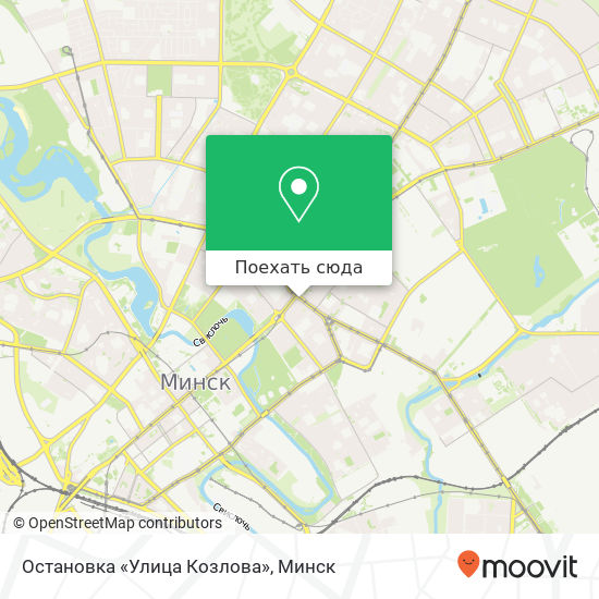 Карта Остановка «Улица Козлова»