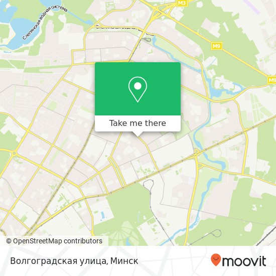 Карта Волгоградская улица