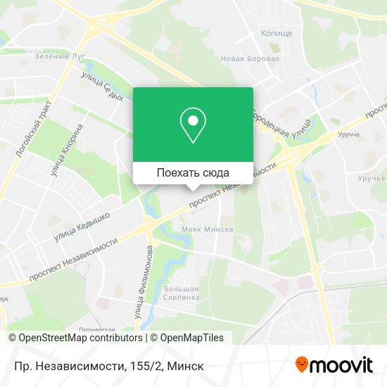 Карта Пр. Независимости, 155/2