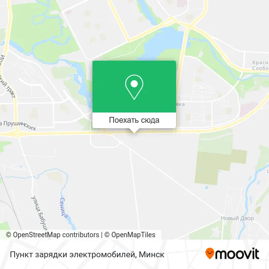 Карта Пункт зарядки электромобилей