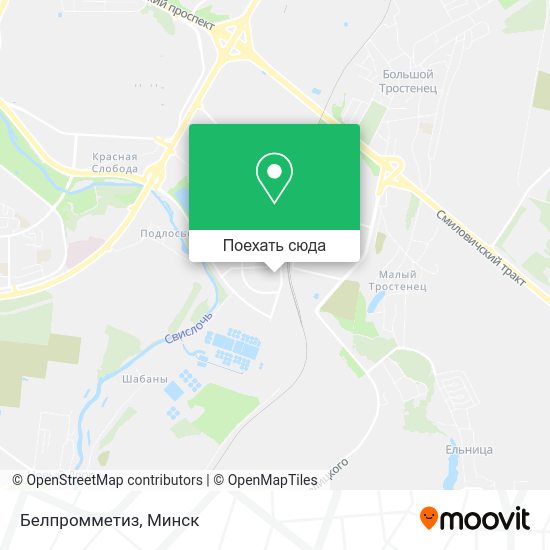 Карта Белпромметиз
