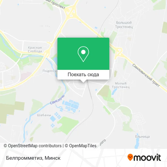 Карта Белпромметиз