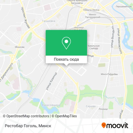 Карта Рестобар Гоголь