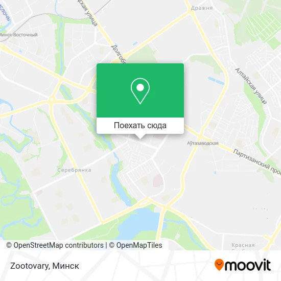 Карта Zootovary