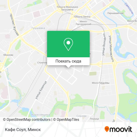 Карта Kафе Соул