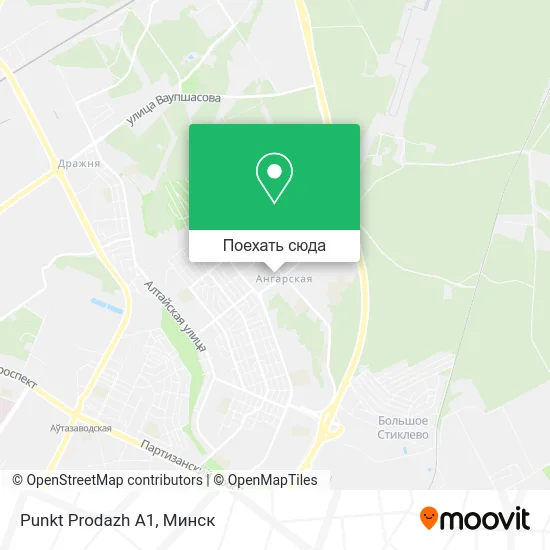 Карта Punkt Prodazh A1