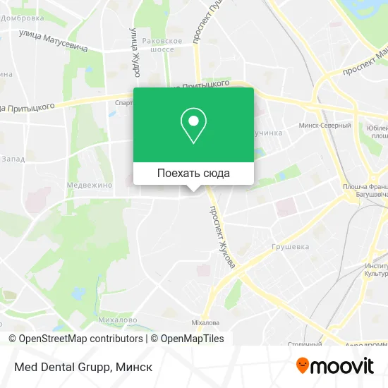 Карта Med Dental Grupp