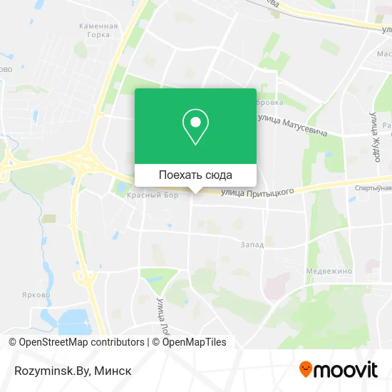 Карта Rozyminsk.By