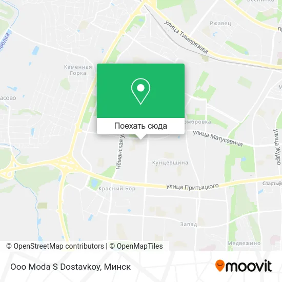 Карта Ooo Moda S Dostavkoy