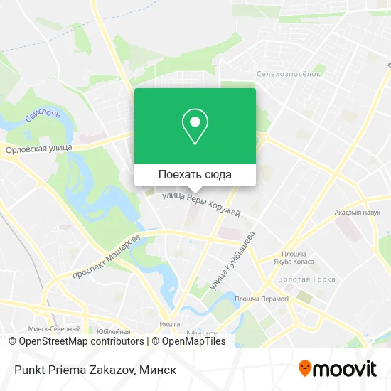 Карта Punkt Priema Zakazov