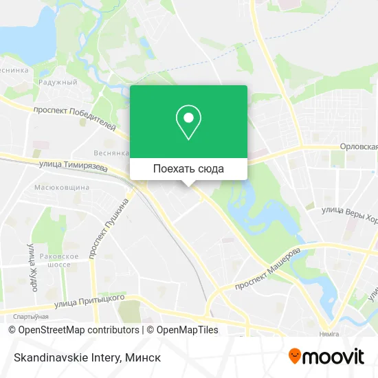 Карта Skandinavskie Intery