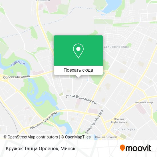 Карта Кружок Танца Орленок