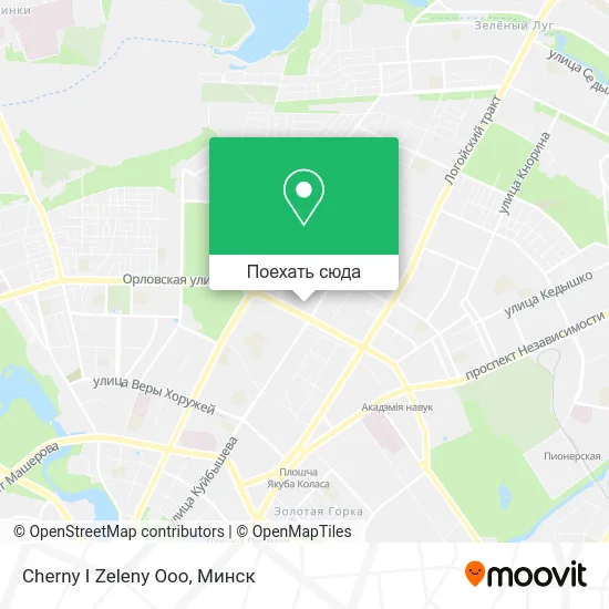 Карта Cherny I Zeleny Ooo