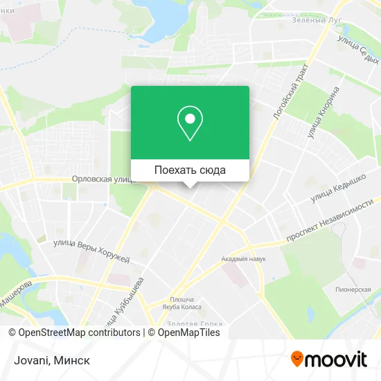 Карта Jovani
