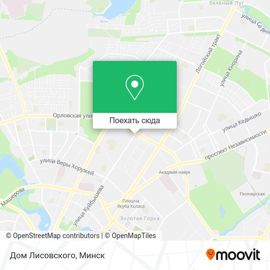Карта Дом Лисовского