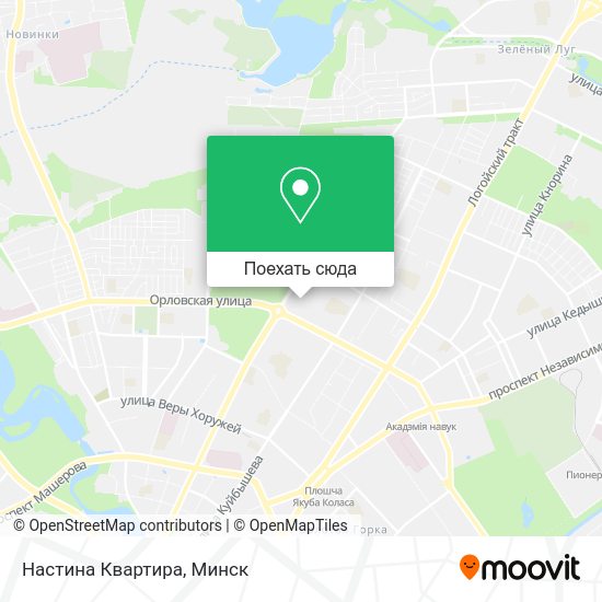Карта Настина Квартира