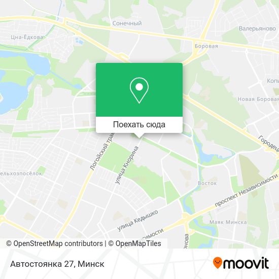 Карта Автостоянка 27
