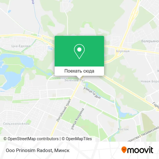 Карта Ooo Prinosim Radost