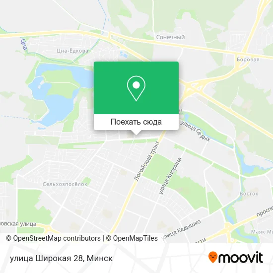 Карта улица Широкая 28