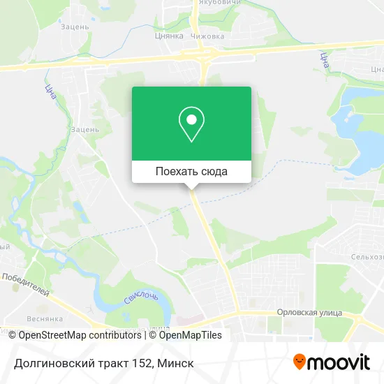 Карта Долгиновский тракт 152