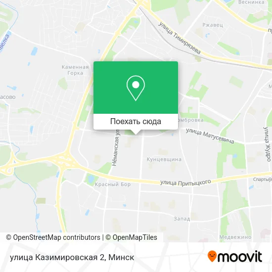 Карта улица Казимировская 2