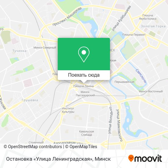 Карта Остановка «Улица Ленинградская»