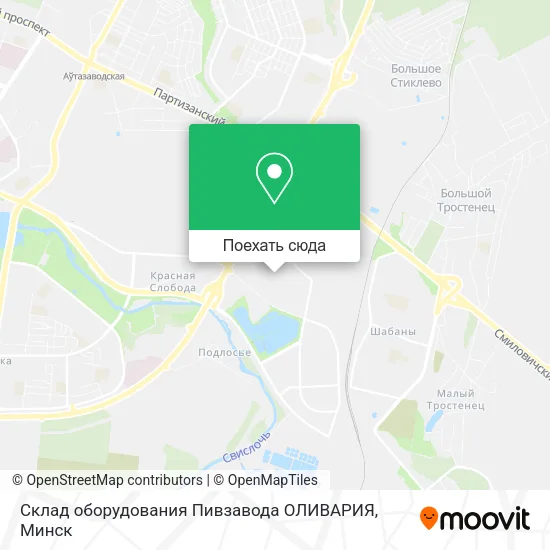 Карта Склад оборудования Пивзавода ОЛИВАРИЯ