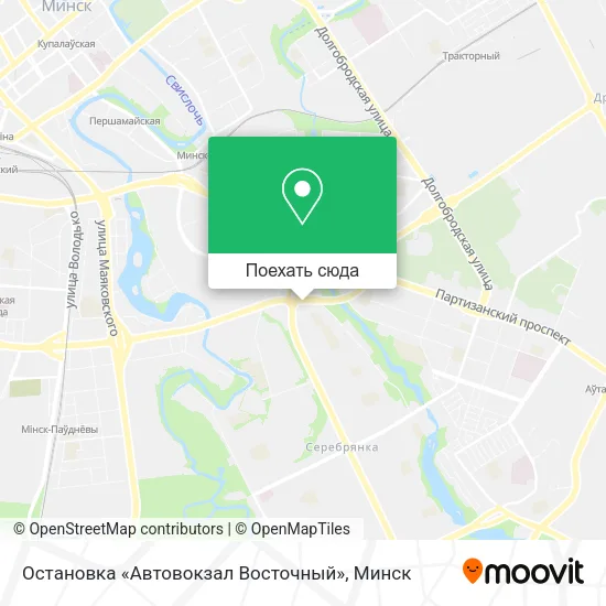Карта Остановка «Автовокзал Восточный»