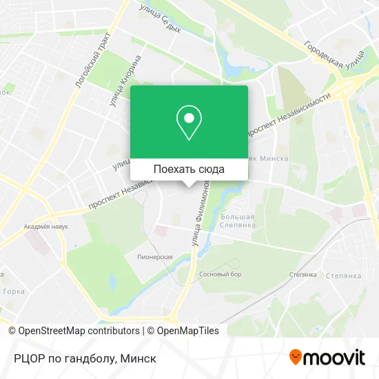 Карта РЦОР по гандболу