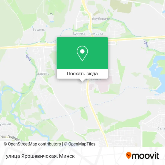 Карта улица Ярошевичская