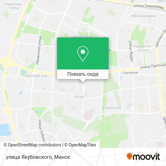 Карта улица Якубовского