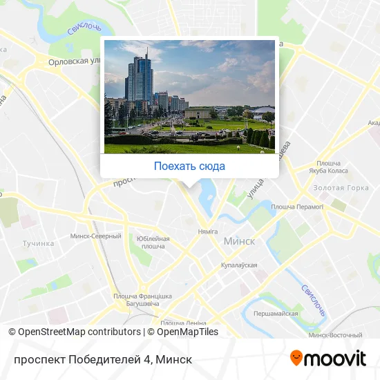 Карта проспект Победителей 4