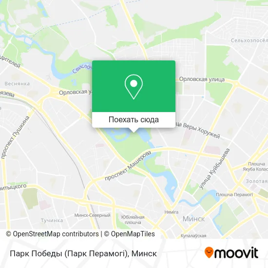 Карта Парк Победы (Парк Перамогі)