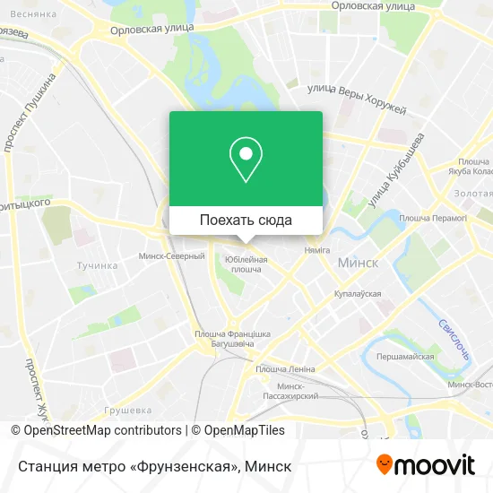Карта Станция метро «Фрунзенская»