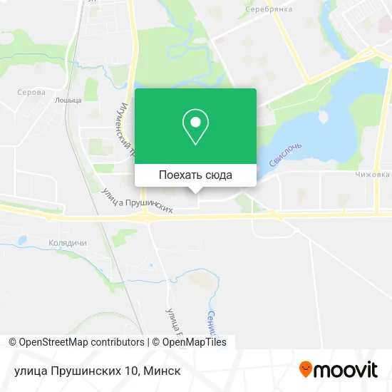 Карта улица Прушинских 10