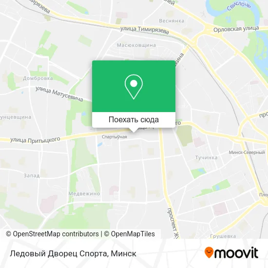 Карта Ледовый Дворец Спорта