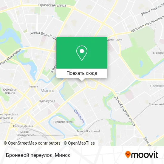 Карта Броневой переулок