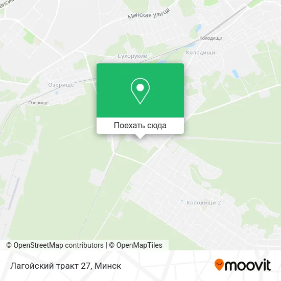 Карта Лагойский тракт 27