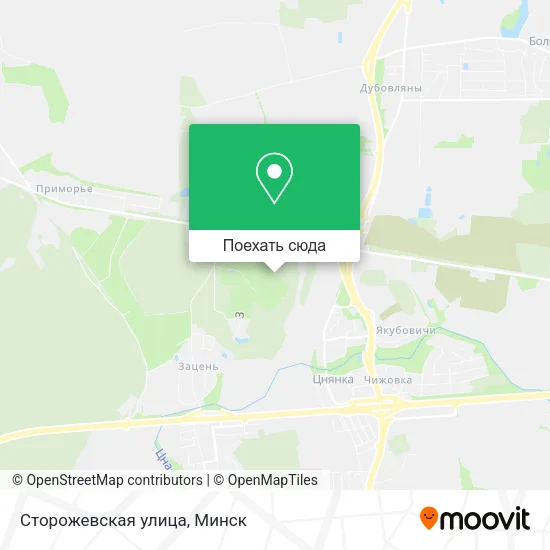 Карта Сторожевская улица