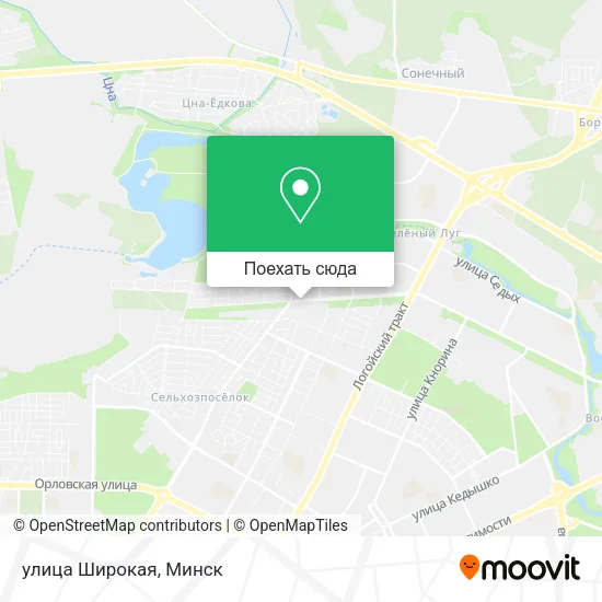 Карта улица Широкая