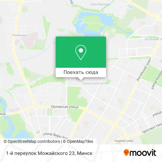 Карта 1-й переулок Можайского 23