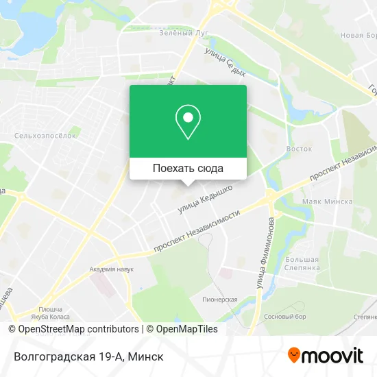 Карта Волгоградская 19-А