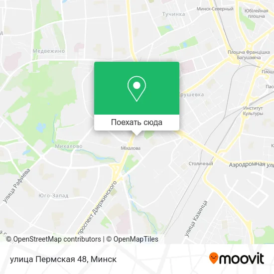 Карта улица Пермская 48