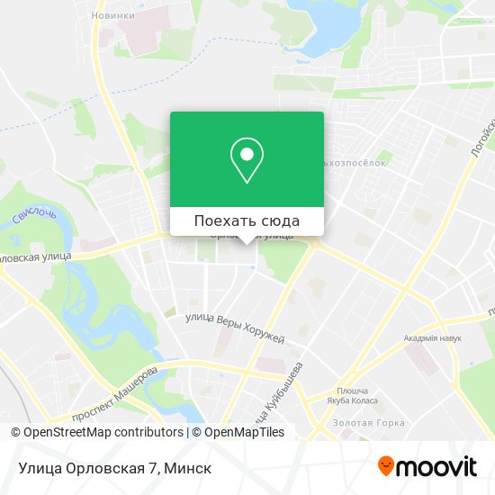 Карта Улица Орловская 7