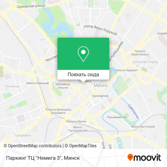 Карта Паркинг ТЦ "Немига 3"